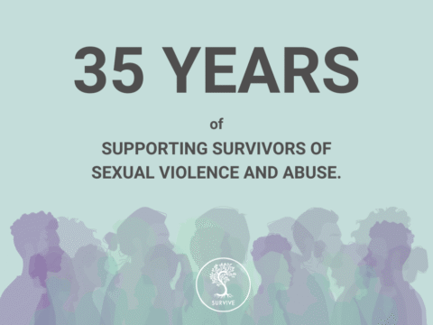 35 years of healing. Survive marks 35 years anniversary.